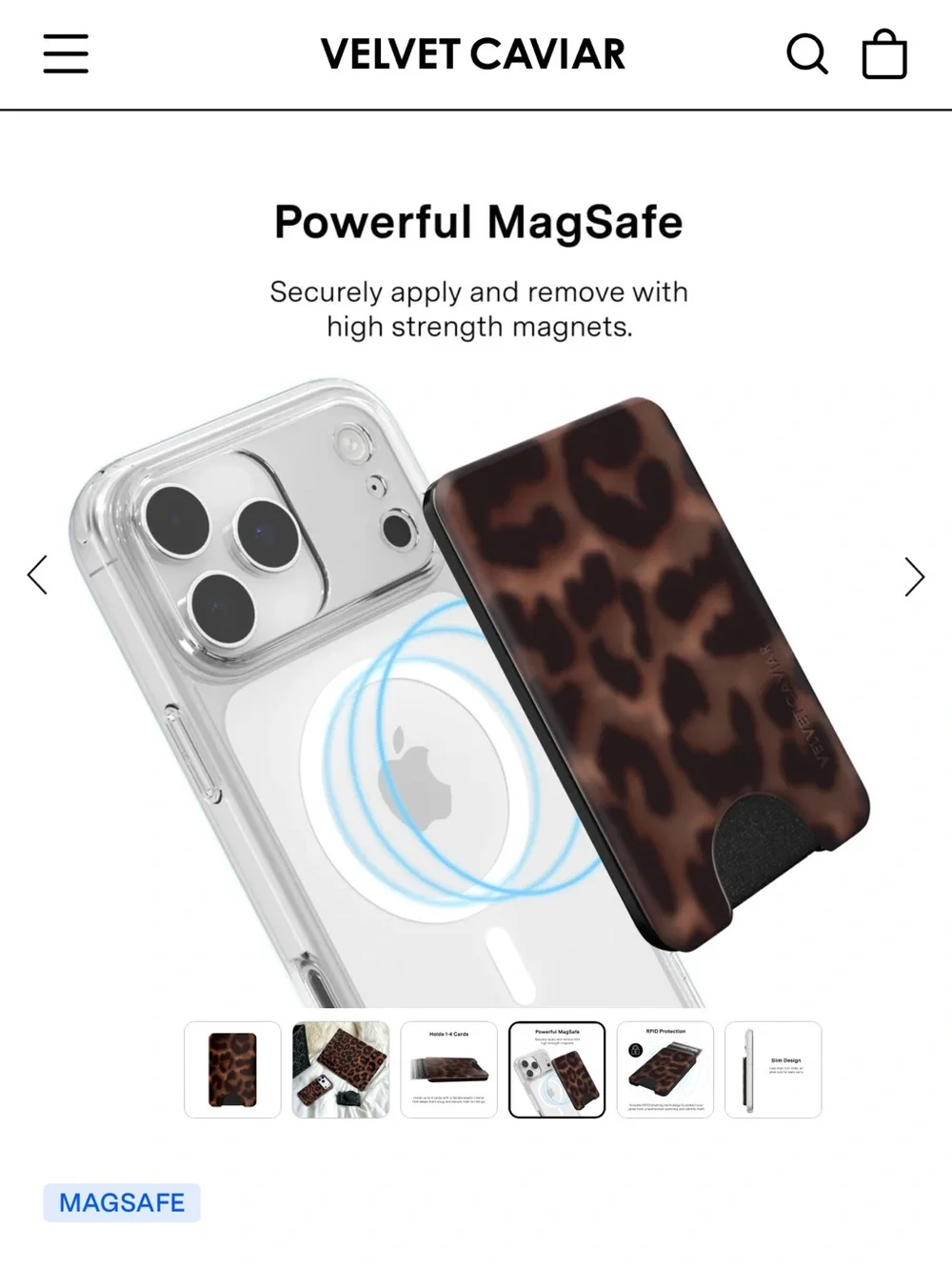 Velvet Caviar - it girl leopard case
